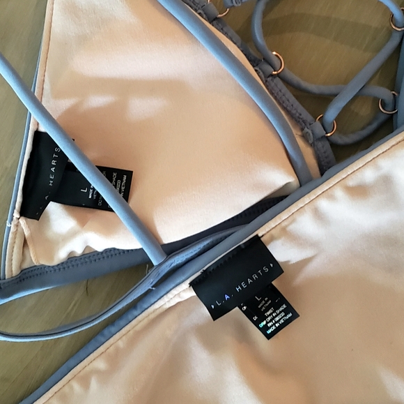 L.A. Hearts bikini - top & bottom - Picture 3 of 7